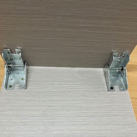Support pliable autobloquant pour pieds pliables, plateau de travail pliable, table de cuisine pliable (2 argentés) (1/5)