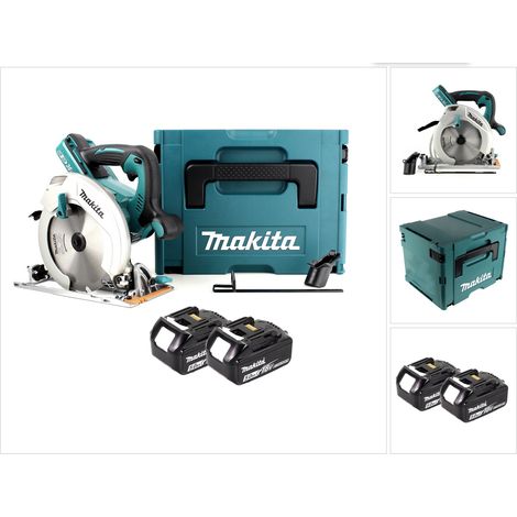 Makita DHS 710 TJ 36V Akku Li-Ion Handkreissäge 190 mm + 2x Akku 5,0Ah + Makpac - ohne Ladegerät
