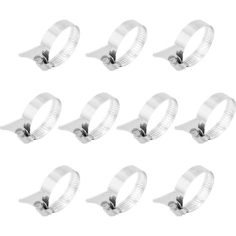 27mm-51mm Spannbereich 304 Edelstahl Butterfly-Schlauchschelle 10St (1/5)