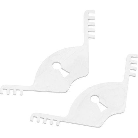 Lot de 2 peignes de serrurier en acier inoxydable, outil multifonctionnel portable pour la lutte contre l'incendie (1/5)