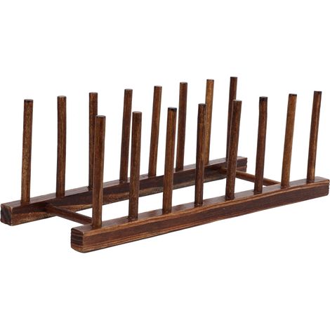 Égouttoir à vaisselle, étagère de rangement pour bureau, étagère en bois, étagère de rangement pour la décoration intérieure, objets décoratifs (1/5)