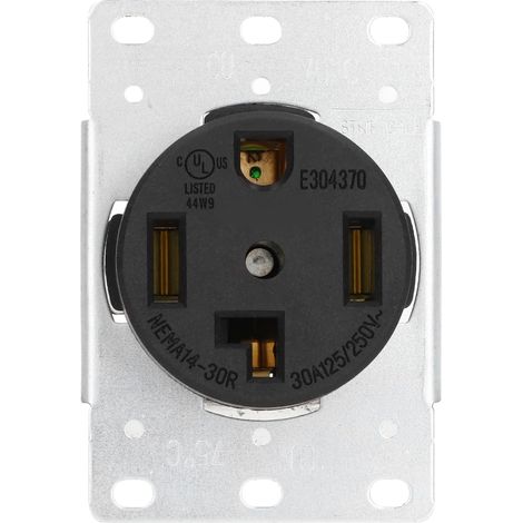 Industrieller 4-poliger Stecker, elektrischer Anschluss, US-Standard, 30 A, 125 V/250 V (1/5)