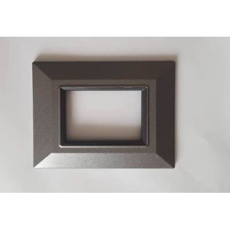 Trade Shop - PLATTE PLATTE PLATTEN KOMPATIBEL FÜR AXOLUTE BTICINO SERIE FARBIG SQ - Satiniertes Chrom