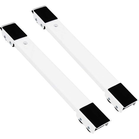 Support de Machine à Laver Meuble de Base de réfrigérateur Mobile, réglable, avec Serrure Fixe, antidérapant Base avec 24 Roues, adapté au sèche-Linge, Machine à Laver, réfrigérateur, etc(46cm x5cm x4 (1/5)