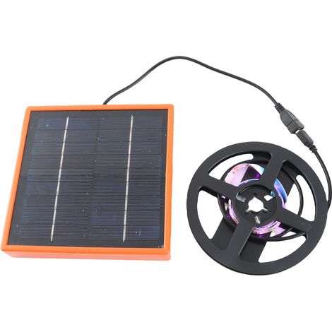 Bande Lumineuse LED Horticole Solaire 5W Spectre Complet Silicone Plastique 1m Panneau 15x15cm Éclairage Intérieur Extérieur (1/5)