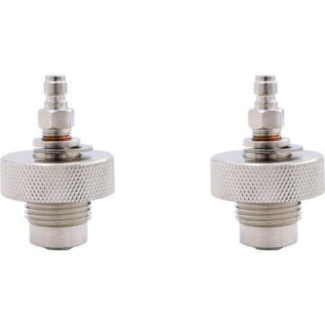 2X Adaptateur de Remplissage de Valve DIN pour Outils Pneumatiques de Plongée, 300 Bars, Mâle/, Acier Inoxydable (1/5)