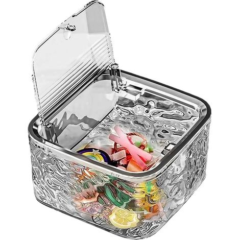 Almacenamiento de accesorios para el cabello, organizador de accesorios para el cabello, caja de herramientas de peinado de algodón, organizador de joyas, 13,513,57,7 cm (1/5)