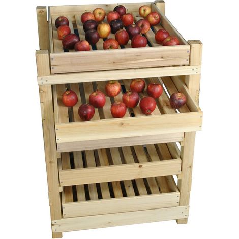 Traditional Wooden Apple Storage Rack (5 Drawer) (1/5)