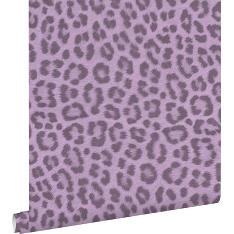 papier peint peau de léopard lilas violet  - ESTAhome (1/5)
