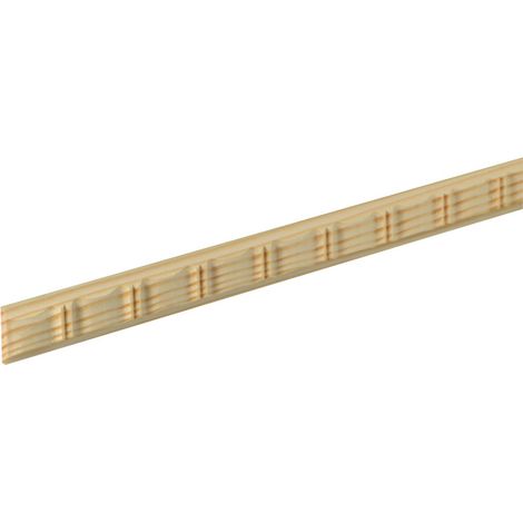 Neuhofer Schnitzleiste 240 cm x 24 x 6 mm natur Sockelleisten & Fußleisten