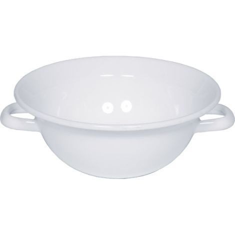 Riess Miniweitling Classic Ø14cm 0,5 litre deux anses émail blanc