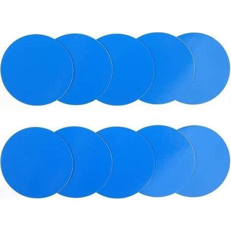10 PièCe Rustine Piscine sous l'eau Gonflable pour Spa Matelas Piscine Bouee, PVC Kit Reparation Liner Piscine Matelas Gonflable (1/4)