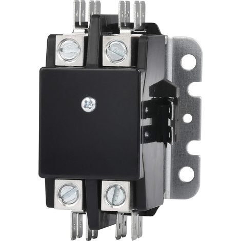 Bardusch-Contacteur de compresseur de condenseur de climatiseur 2 pôles FLA 40 A, bobine 24 V CA, contacteur à usage spécifique pour climatiseur (1/5)