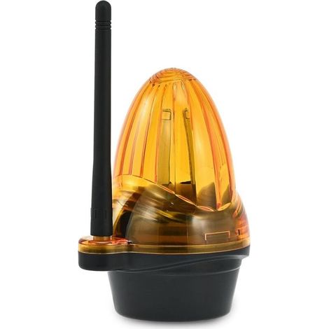 Feu Clignotant Lampe d'Avertissement Universel pour Motorisation Portail 12V-265V AC/DC Feu Stroboscopique de Sécurité à LED Ambre Compatible avec Moteurs de Portail Coulissant/Battant (1/5)