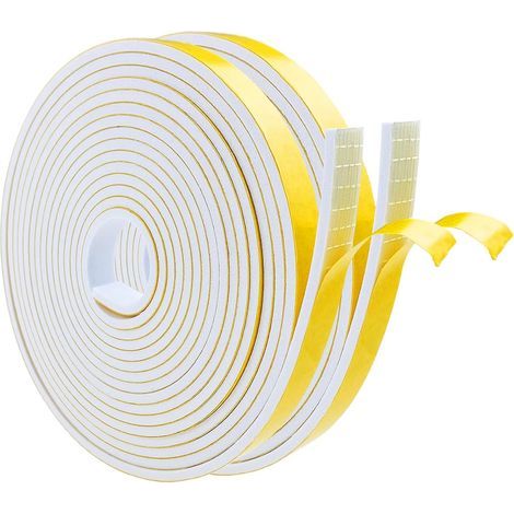 Rolle 10 mm x 3 mm Acryl-Klebeschaum-Dichtungsstreifen für Türen und Fenster (1/5)