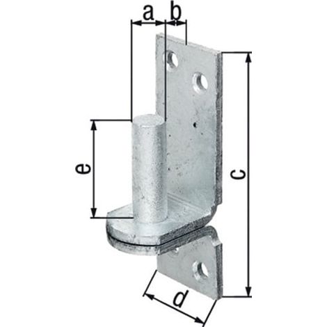 GAH Alberts Kloben DI auf Platte 16x13mm TZN - 311254