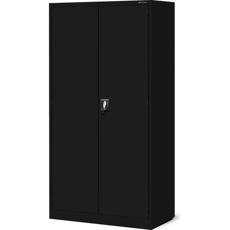 Armoire à outils SZYMON, 920 x 1850 x 500 mm, All Black: noire (1/5)