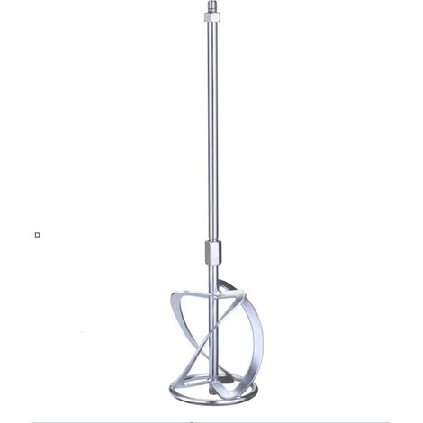 Agitateur - Pour Mélangeurs Peinture Et Mortier - Filetage M14 - Diamètre De Malaxage 120 Mm - Longueur Totale 58 Cm - 1 Pièce (1/3)