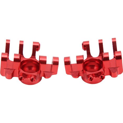 1 paire de coupelles de direction en alliage d'aluminium haute résistance à l'usure pour voiture RC Axial RBX10 1/10 (rouge) (1/5)