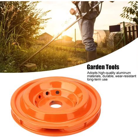 Tête de débroussailleuse en aluminium avec 4 fils de coupe, accessoires pour tondeuse à gazon, outils de jardin (1/5)
