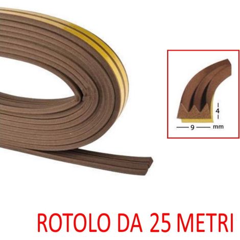 NASTRO PARAFREDDO GOMMA E m 24 MARRONE  XTRA 11889 (1/2)