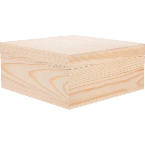 Lot de 3 boîtes de rangement à bijoux en bois, finition kaki, pour un rangement compact. (1/5)