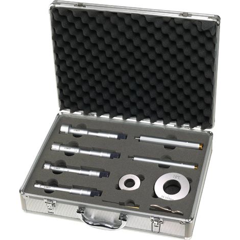 Ensemble de 4 micromètres d'intérieur à trois points 50-63 mm 62-75 mm 75-88 mm et 87-100 mm Limit MM3PST50100