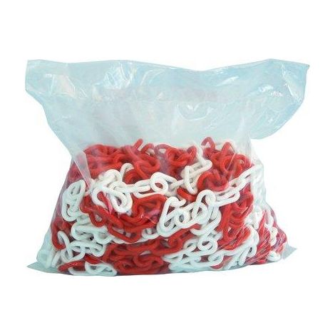 CATENA SEGNALETICA  PLT BIANCO/ROSSO D.MM 6 MT 25