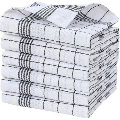 Strofinacci da cucina - 4562 cm - 6 pezzi - Panni per la pulizia - Articoli per la casa - Strofinacci da cucina multifunzionali - Asciugamani - Adatti per asciugare i piatti, pulire i piani di lavoro (1/5)