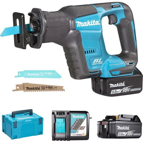 Sega a gattuccio 18V LXT (2x5,0 Ah) in MAKPAC - MAKITA DJR188RTJ
