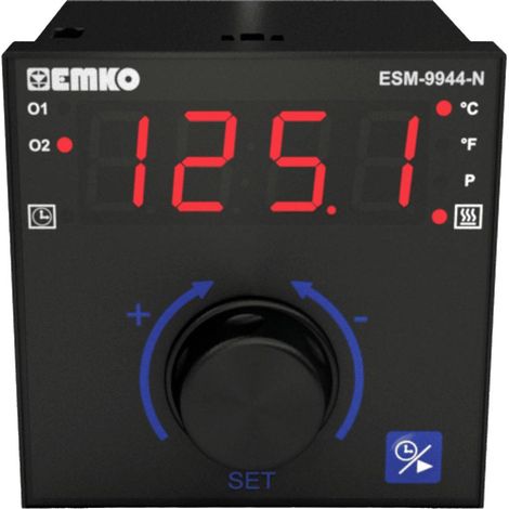 Emko ESM-9944-N 2 punti, P, PI, PD, PID Termostato Pt100 -200 fino a +1700 °C Relè 5 A (L x L x A) 100 x 96 x 96 mm (1/5)
