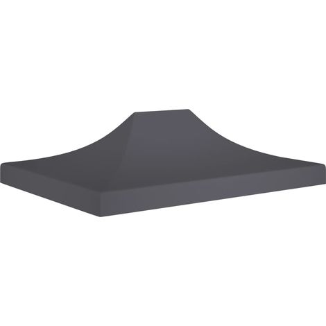 Toit de tente de réception pour belvédère de jardin,Résistant aux UV 4x3 m Anthracite 270 g/m² -72945 (1/5)
