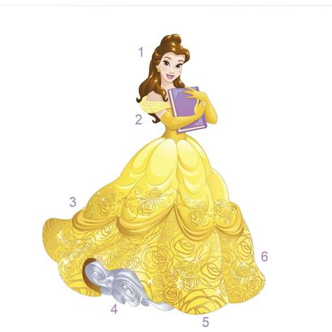 Stickers Princesse Belle Disney