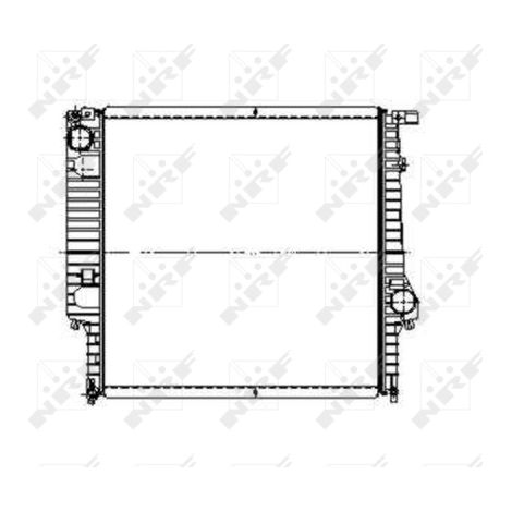 Radiateur, refroidissement du moteur NRF 509626 BMW 17111712850 17111719259