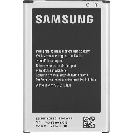 Samsung EB-BN750BBECWW Batterie pour Samsung Galaxy Note 3 Néo 3100 mAh Noir Noir
