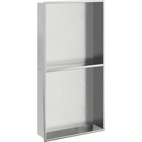 Maison Exclusive - Hornacina ducha acero inoxidable plateado cepi