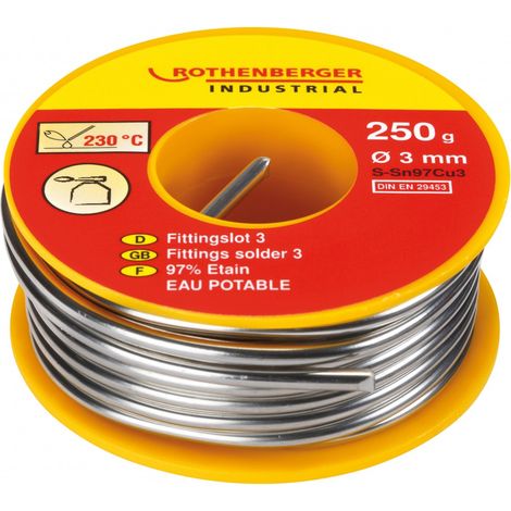 ROTHENBERGER Fittingslot 3, 3mm, 250g, Spule - 45255