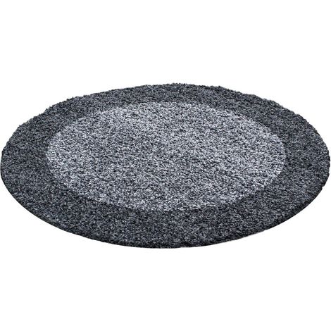 Tapis shaggy contemporain rectangle Ximoz Gris Ø 200 (1/5)