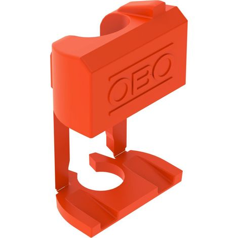 OBO Bettermann Elemento de fijación HW para revestimiento delgado 15x8x5 Polipropileno naranja, 2003854