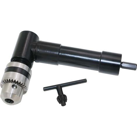 Mandrin de perçage à angle droit, mandrin à angle droit autoserrant à 90°, arbre électrique de 1 à 10 mm, rallonge de perçage, pour travailler dans les espaces restreints. (1/5)