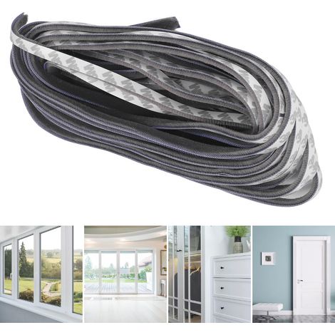 Joint d'étanchéité pour fenêtre, joint d'étanchéité autocollant pour fenêtre coulissante, joint d'étanchéité pour porte et fenêtre en alliage d'aluminium, joint d'étanchéité étanche en silicone, gris (1/5)