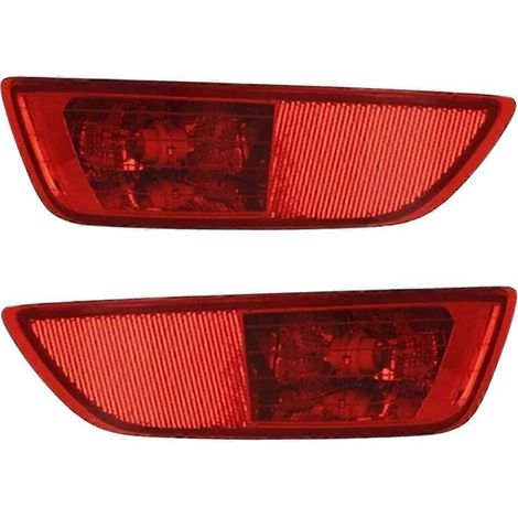 1 paire de réflecteurs de pare-chocs arrière pour feu stop, références 30763322 et 30763323, pour Volvo XC60 (2008-2013) (1/5)