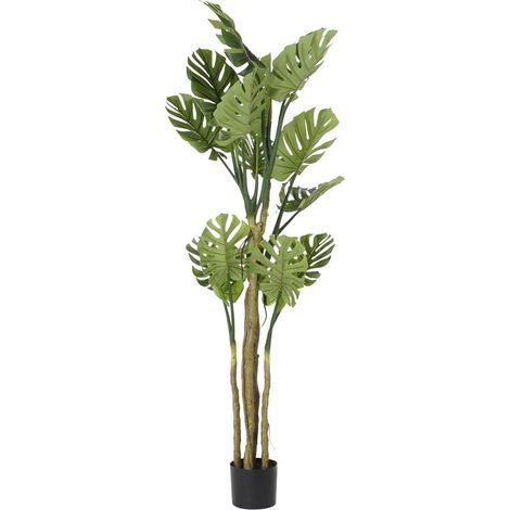 Arbol Poliester Pp 75X75X180 Monstera Verde JA192595 (1/4)