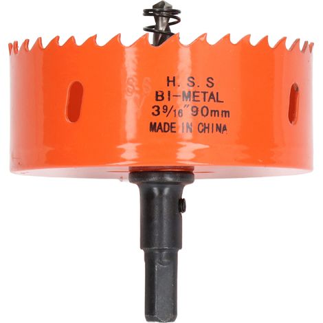 Bimetall-HSS-Lochsäge mit robustem Schaft zum Lochsägen in Holz, PVC und Metall, 90 mm (1/5)