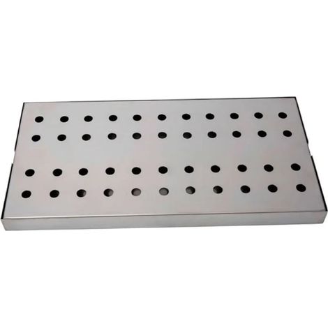 Tropfblech Abtropfblech Tropfschale en Acier Inoxydable 405 x 204 x 28 mm - Égouttoir Robuste pour Bar, Brasserie Maison, Gastronomie et Industrie - Protection Anti-Fuites Efficace (1/4)