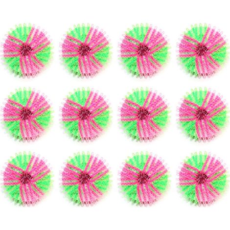 12 pièces anti-poils animaux pour machine à laver, réutilisables, peluches, boules de lavage pour linge de lit et vêtements, 35 mm (1/5)