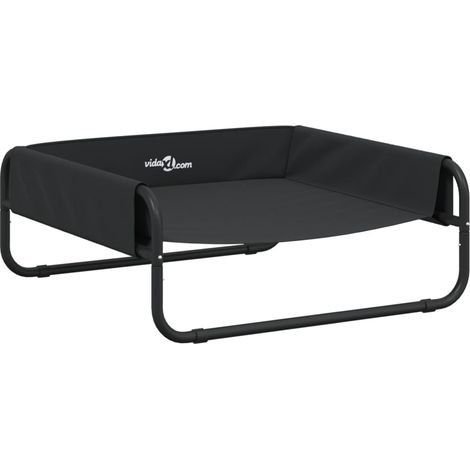 Lit surélevé pour chien tissu oxford et acier anthracite (1/5)
