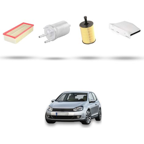 Kit tagliando 4 filtri compatibile con Vw Golf VI (5K15,5J5,5M1,517,521) 2.0 TDI 125kw Dal 2009 (1/5)