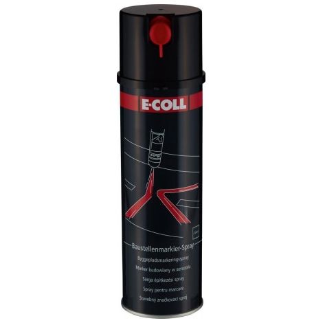 Bombe marquage chantier 500ml noir E-COLL EE (Par 12) (1/4)