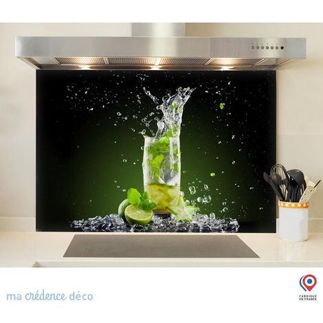 Fond de hotte : Mojito 2 - Verre trempé - 60 cm - 45 cm (1/5)